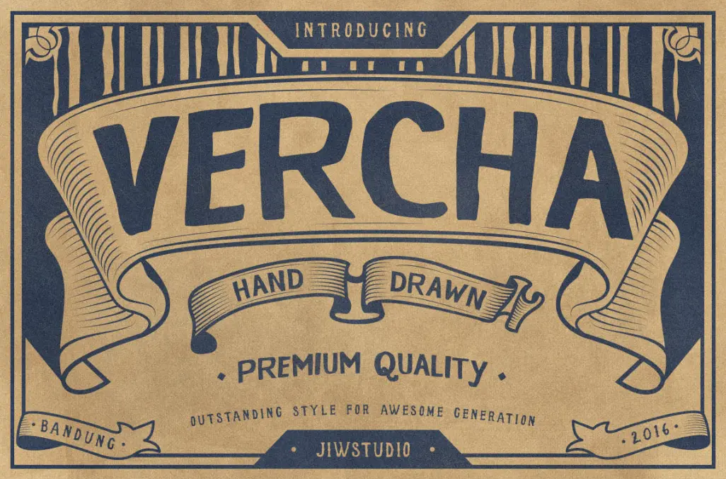 Vercha Typeface